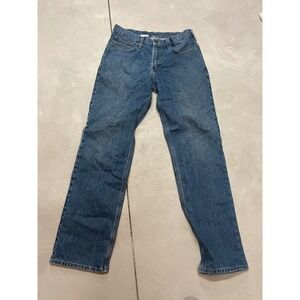 Carhartt Men's Straight Leg Blue Denim Jeans Size 33 x 34 Workwear Classic Fit